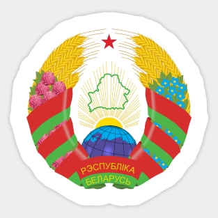 Official coat of arms of the Republic of Belarus Sticker